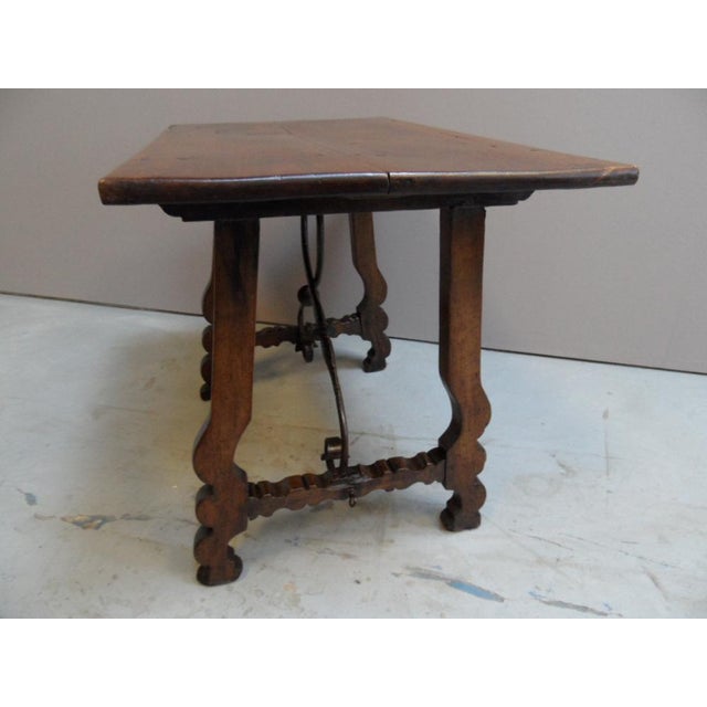 Brown Antique Spanish Sidetable For Sale - Image 8 of 17