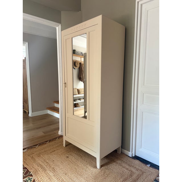 Vintage Parisian Wardrobe and Mirror, 1940s For Sale - Image 14 of 18