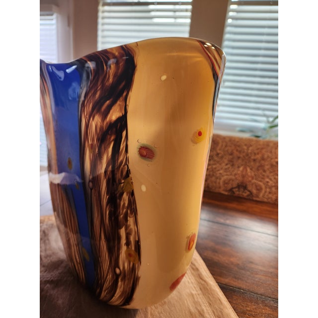 Monumental 15.5” Archimede Seguso Murano 'Carnevale' Glass Centerpiece - 10lbs" For Sale - Image 11 of 11