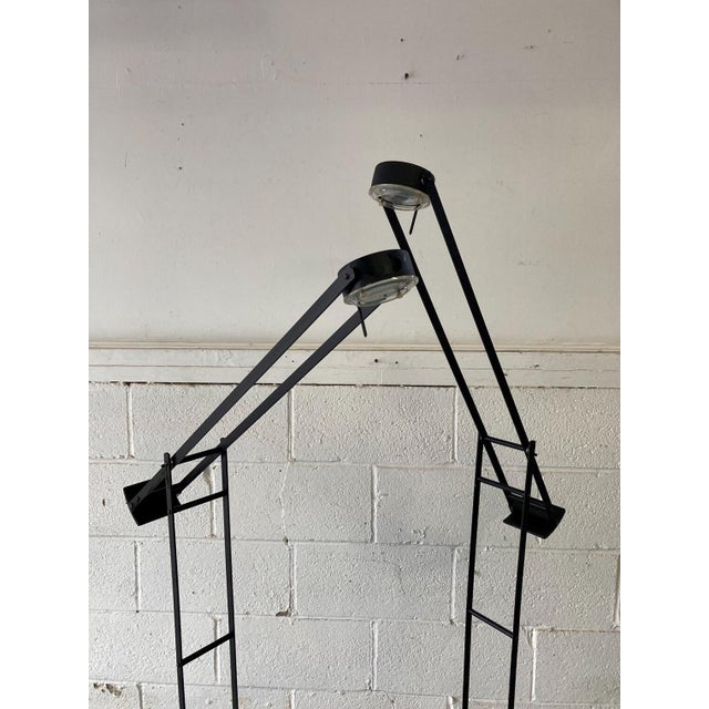 Mid-Century Modern Pair of Mid Century Modern Tizio Style Black Italian Floor Lamps For Sale - Image 3 of 10