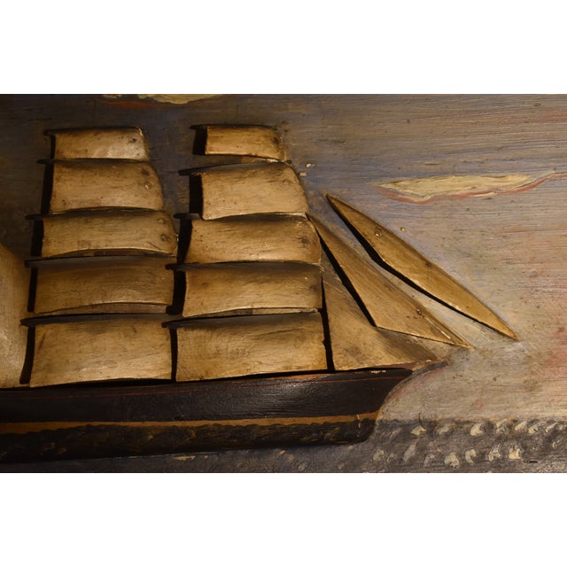 Traditional 19th Century Portait of a Ship For Sale - Image 3 of 4