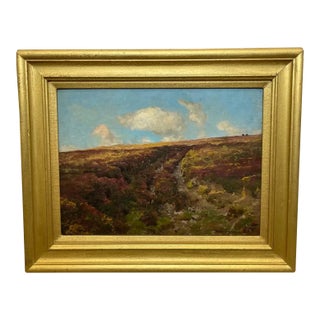 Arthur Wardle Signed Exmoor British Moorland Landscape Oil Painting For Sale