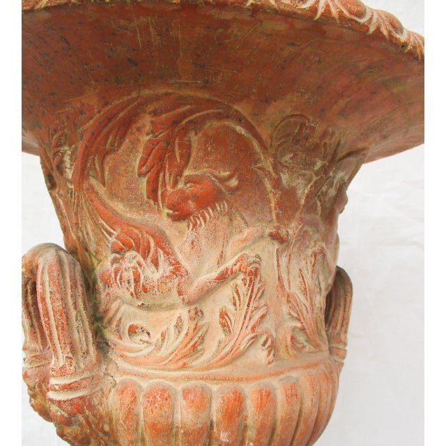 Ceramic Garden Planter Italian Terra Cotta Classical Urn For Sale - Image 7 of 12