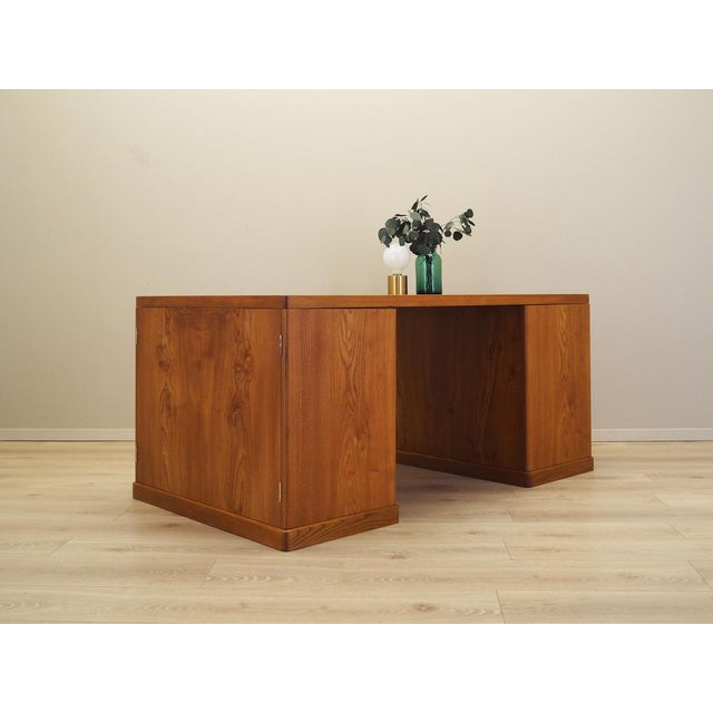 Wood Danish Cherry Desk, 1960s For Sale - Image 7 of 18