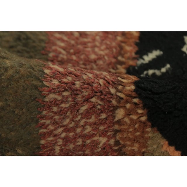Antique Gift Sized Hooked Rug With Elephants & Tree Pictorials - Rug & Kilim For Sale In New York - Image 6 of 6
