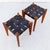 Vintage 1960s Sculptural Stools in Solid Teak & Saddle Leather Attributed to Edmond Spence For Sale - Image 14 of 15