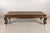 Antique Chinese Elm Opium Bed Coffee Table with Woven Rattan Top and Scroll Legs For Sale - Image 12 of 18