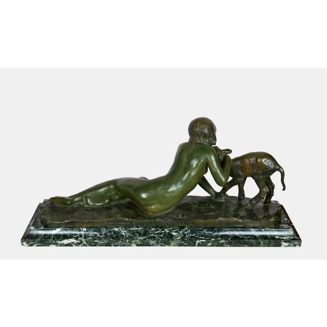 1930s Ary Bitter, Girl with Kid, 1930, Bronze For Sale - Image 5 of 13