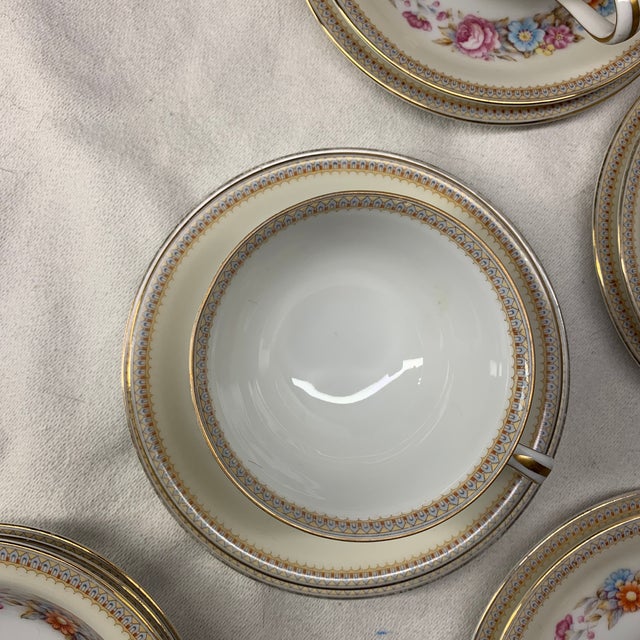 Vintage Jyoto China Floral Tea and Dessert Set - 21 pcs For Sale - Image 4 of 7