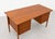 Apartment Sized Mid Century Modern Danish Teak Desk, C. 1960's For Sale - Image 9 of 15