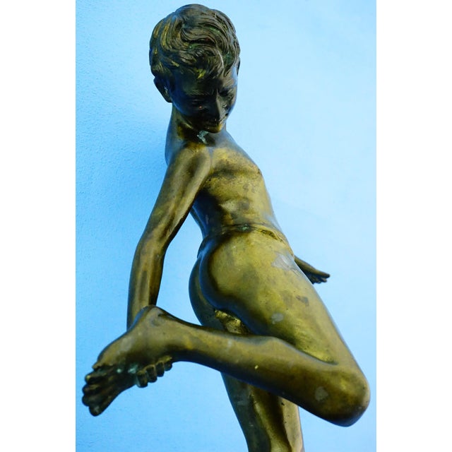De Lotto, Nude Boy Bitten by a Crab, 1800s, Bronze For Sale - Image 9 of 18
