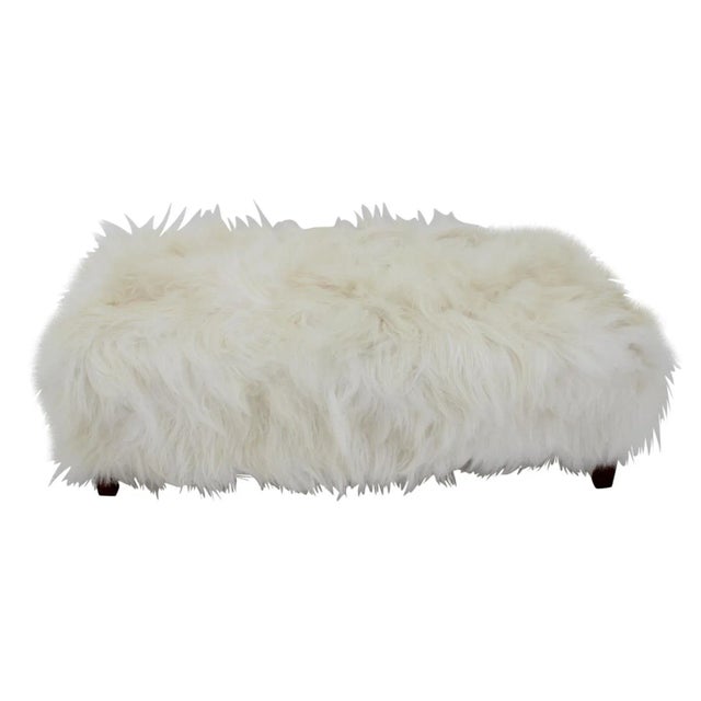 Czechoslovakian Art Deco Sheepskin Ottoman, 1930s For Sale - Image 17 of 17