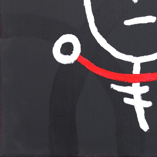 Birdhead 11 - Contemporary Quirky Figurative Mixed Media Art on Canvas Original Artwork by Soren Grau For Sale - Image 4 of 9