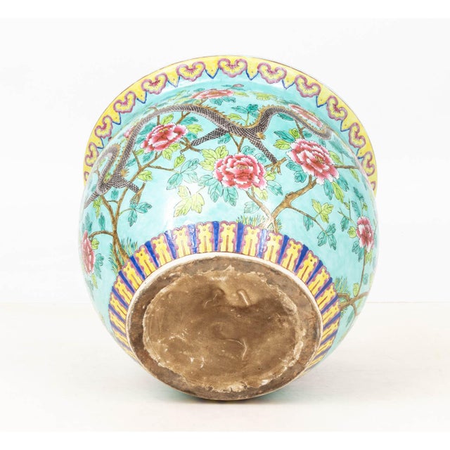 Chinese Famille Rose Porcelain Fish Bowl For Sale - Image 12 of 12