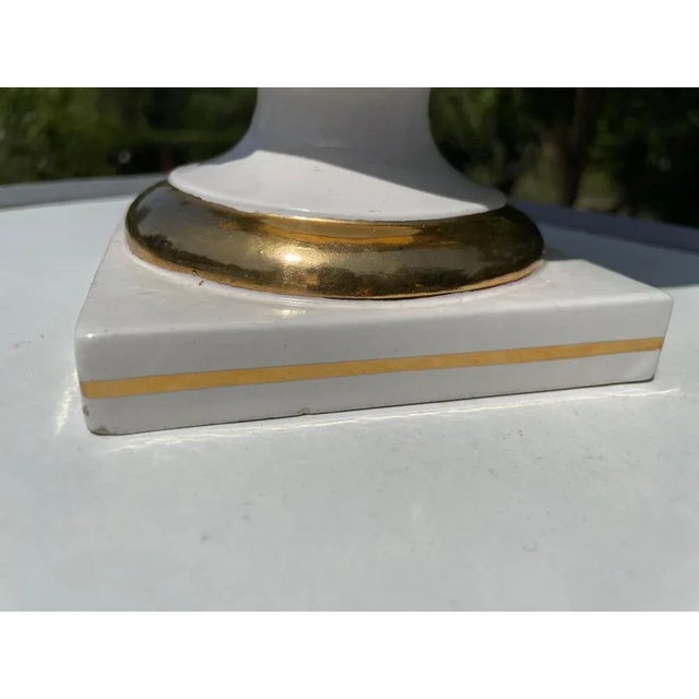 Antique Italian Neoclassical Vases in Porcelain, Set of 2 For Sale - Image 9 of 10