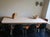 Large Brutalist Oak Trestle Table, 1940s For Sale - Image 17 of 18