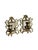 1950s VTG Brass Set Pair Heavy Ornate Victorian 7.5” Wall Candle Holder Sconce Mirrors For Sale - Image 5 of 16