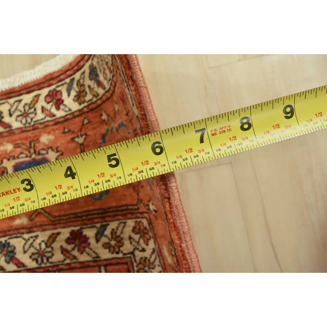 Ziegler Rug 8’2” X 10′ Orange Wool Tribal Hand-Knotted Oriental Carpet For Sale - Image 11 of 12