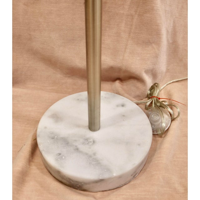 Late 20th Century Adjustable Italian Floor Lamp With Marble Base For Sale - Image 4 of 4