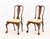 Queen Anne Pair of Kindel George II Style Mahogany Side Chairs For Sale - Image 3 of 9