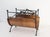 Wood Log Holder Rack in Wrought Iron and Copper, France, 1970 For Sale - Image 3 of 12