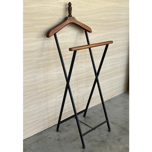 Mid 20th Century Ico Parisi Style Beechwood and Iron Suit Rack For Sale - Image 18 of 18