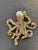 Bochic "Orient" Vintage Fancy Sapphire & South Seal Baroque Pearl Brooch For Sale - Image 4 of 18
