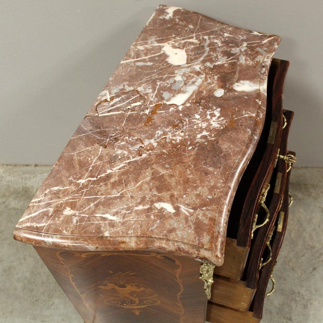 Brown Napoleon III Chest of Drawers, 19th Century For Sale - Image 8 of 14