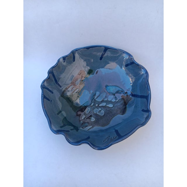 Vintage Raku Ceramic Bowl or Wall Plate by Tomás Buxó, 1960s For Sale - Image 3 of 7