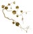 Brilliant Gold Grape Leaf Wall Sculpture For Sale