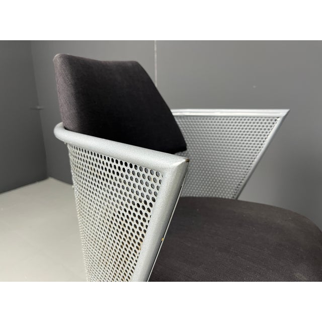 Postmodern Metal Dining Chairs, 1980s, Set of 4 For Sale - Image 9 of 12