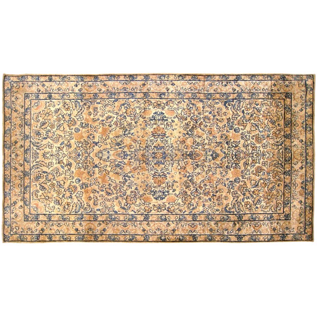 Early 20th Century Antique Persian Kerman Oriental Rug - 3′0" × 5′3″ For Sale