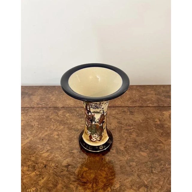 Japanese Satsuma Vase, 1900s For Sale - Image 4 of 8
