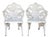 American Pair of Antique White Cast Iron Garden Chairs For Sale - Image 3 of 11