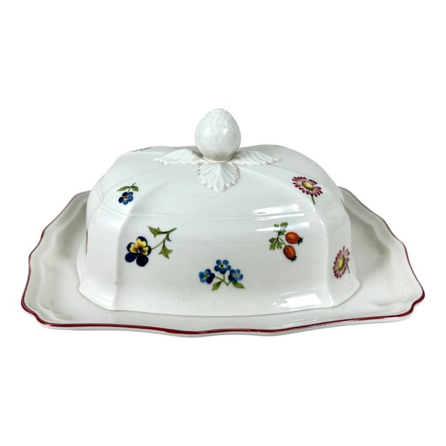 Vintage French Butter Dish from Villeroy & Boch, 1980s For Sale