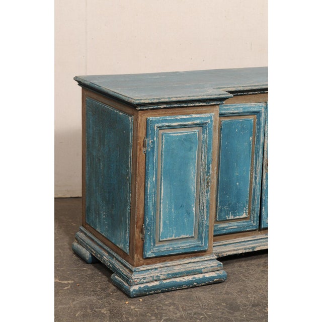 Italian 19th Centruy Italian Reverse Breakfront Credenza For Sale - Image 3 of 12