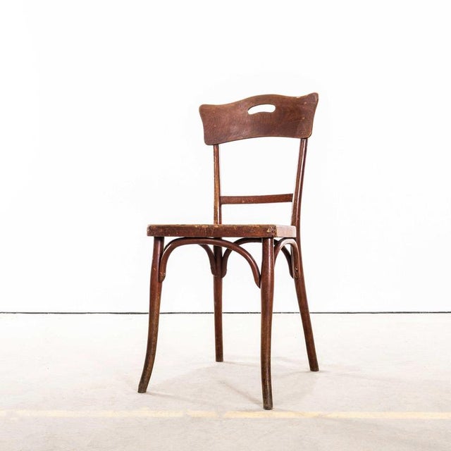 1940s Bentwood Theatre Chairs from Thonet, 1940s, Set of 4 For Sale - Image 5 of 11