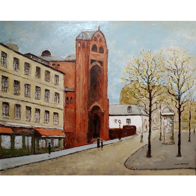 French Louis Peyrat -Paris Street Scene - Oil Painting For Sale - Image 3 of 11