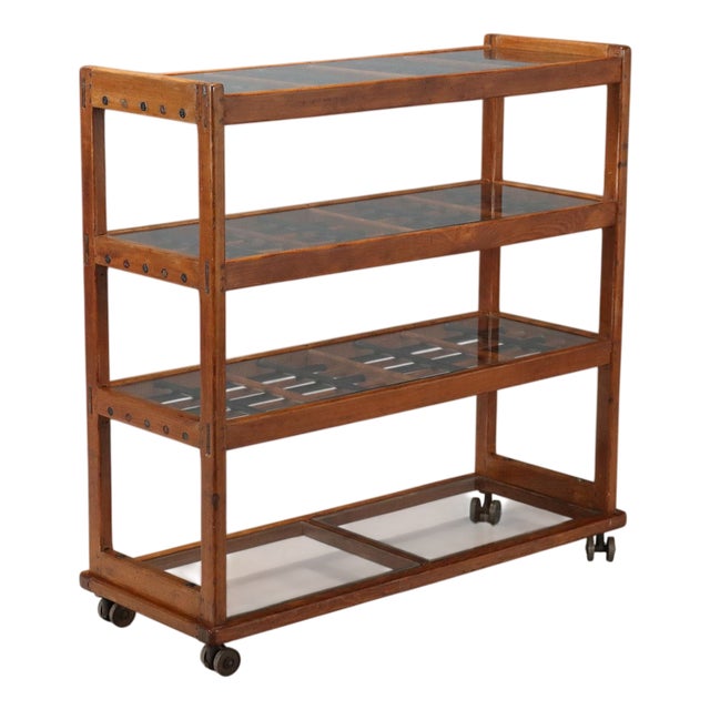 Small Vintage Bookcase in Beech, 1950s For Sale