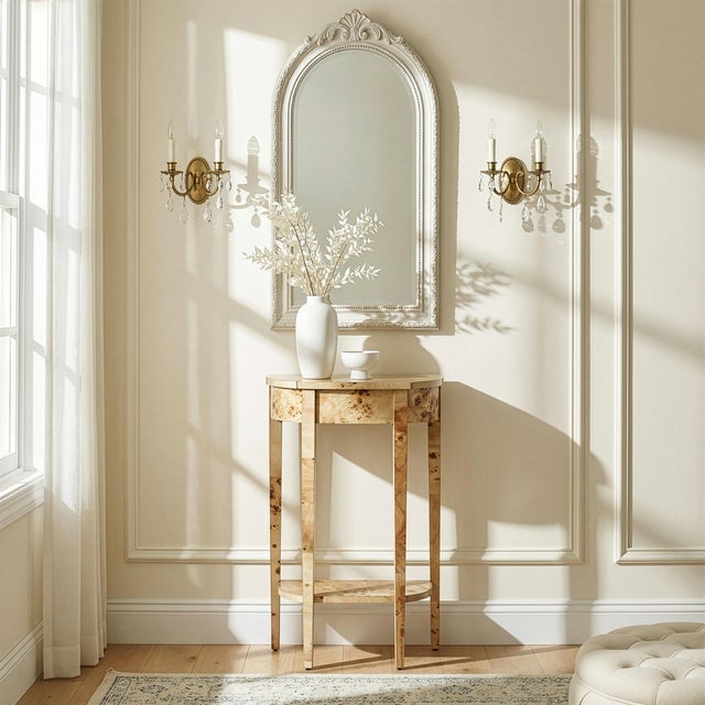 Graceful and refined, the Butler Specialty Company Wendell Demilune Console Table brings timeless charm to any space. Its...