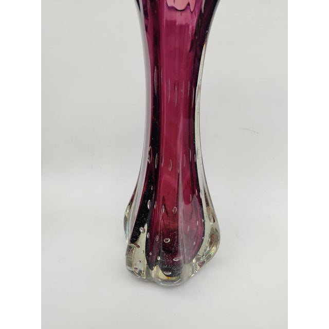 Murano Glass Vase in Amethyst, 1950s For Sale - Image 4 of 12