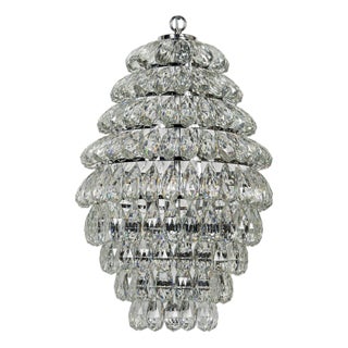 Illumination Chandelier, Chrome Finish and Glass For Sale