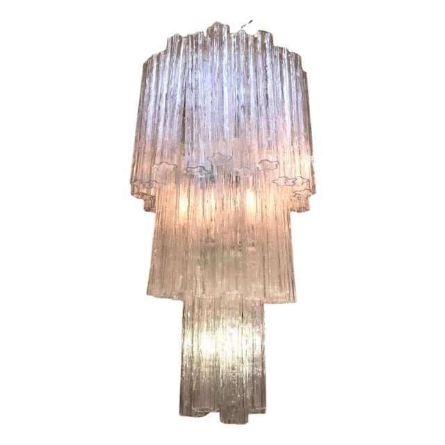 Murano Glass Tronchi Chandelier, 1970s For Sale