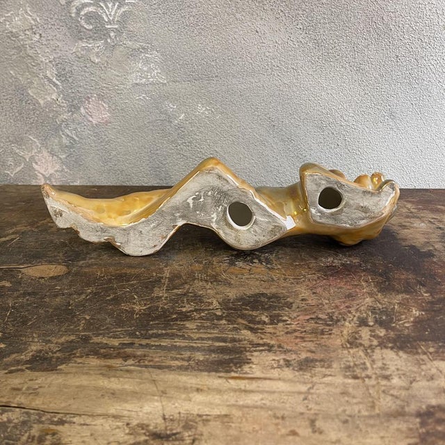 Art Deco Glazed Ceramic Shelf Figure of a Nude Female, 1930s For Sale - Image 6 of 18