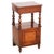 Brown Italian Walnut Bedside Table with Drawer and Cabinet, Late 19th Century For Sale - Image 8 of 8