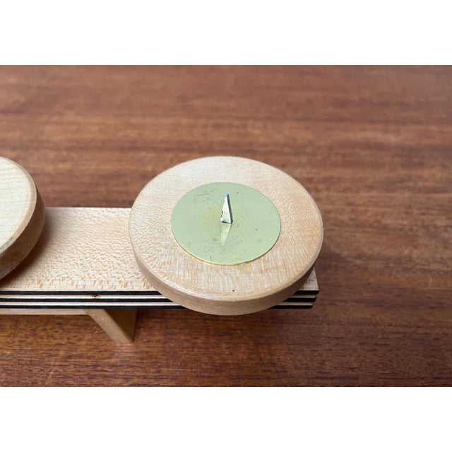 Mid-Century Wooden Candleholder, 1960s For Sale - Image 12 of 18
