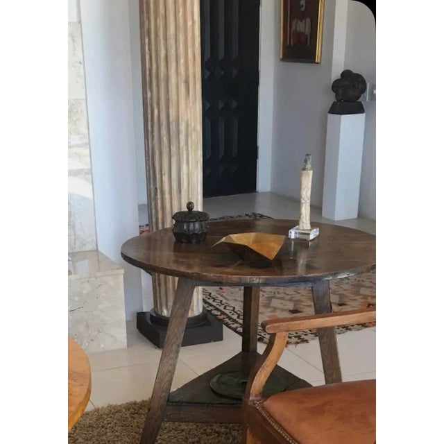 Tan 19th Century Indonesian Tribal Scrimshaw Figure (10" High) For Sale - Image 8 of 8