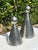 Ceramic Vintage Sculptural Postmodern Ceramic Candleholders, Graduated Pair For Sale - Image 7 of 12