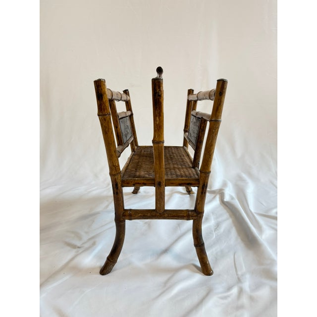 Late 19th Century Antique 19th Century English Victorian Tortoise Bamboo Magazine Rack Stand For Sale - Image 5 of 15