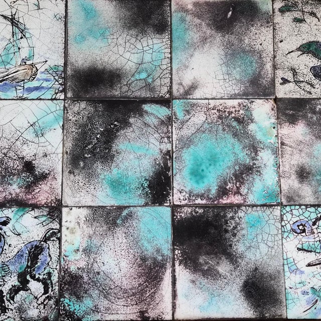 Vintage Scandinavian Side Table in Teak and Ceramic by Frits Henningsen, 1940 For Sale - Image 12 of 15